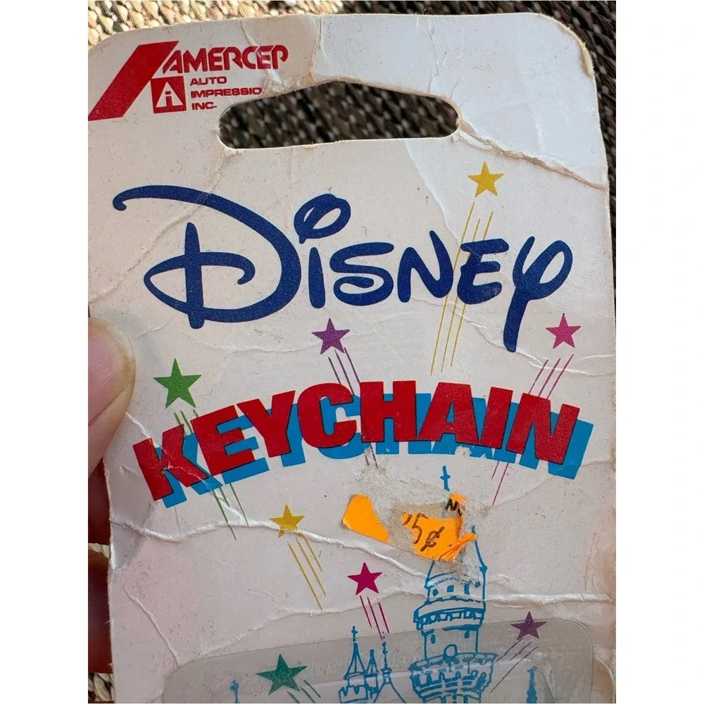 Vintage Disney Minnie Mouse Red Keychain